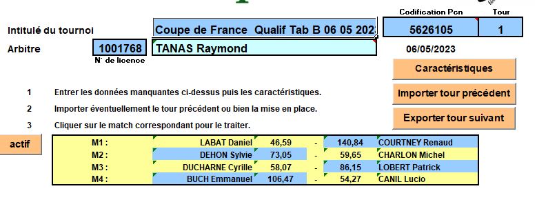 CDF tableau B 2me journe