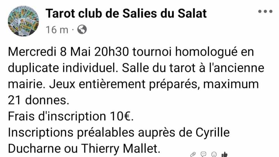 Duplicate tarot du salat