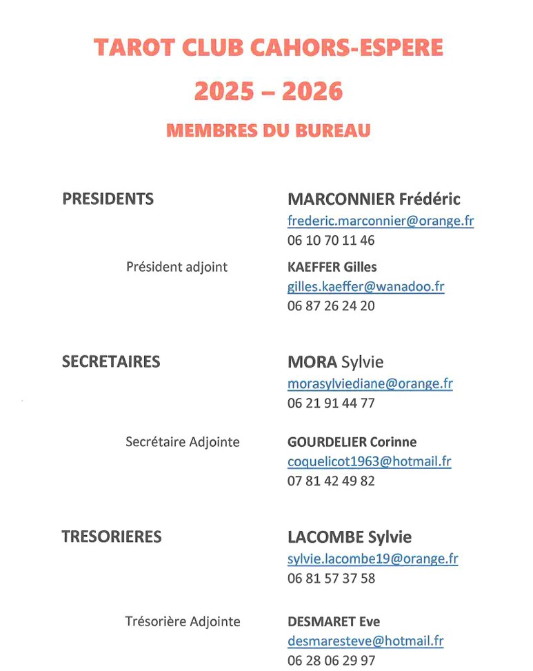 Bureau T.C. Cahors Espere
