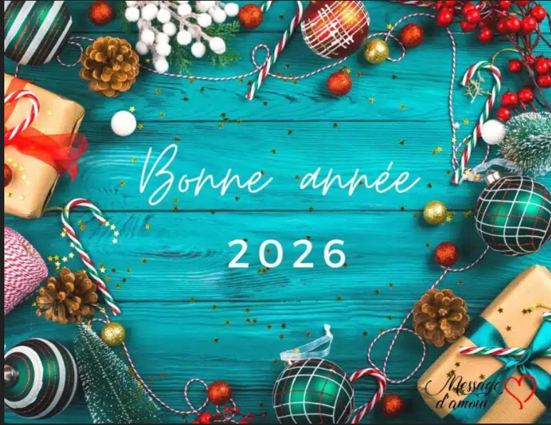 Bonne annee 2026 boules