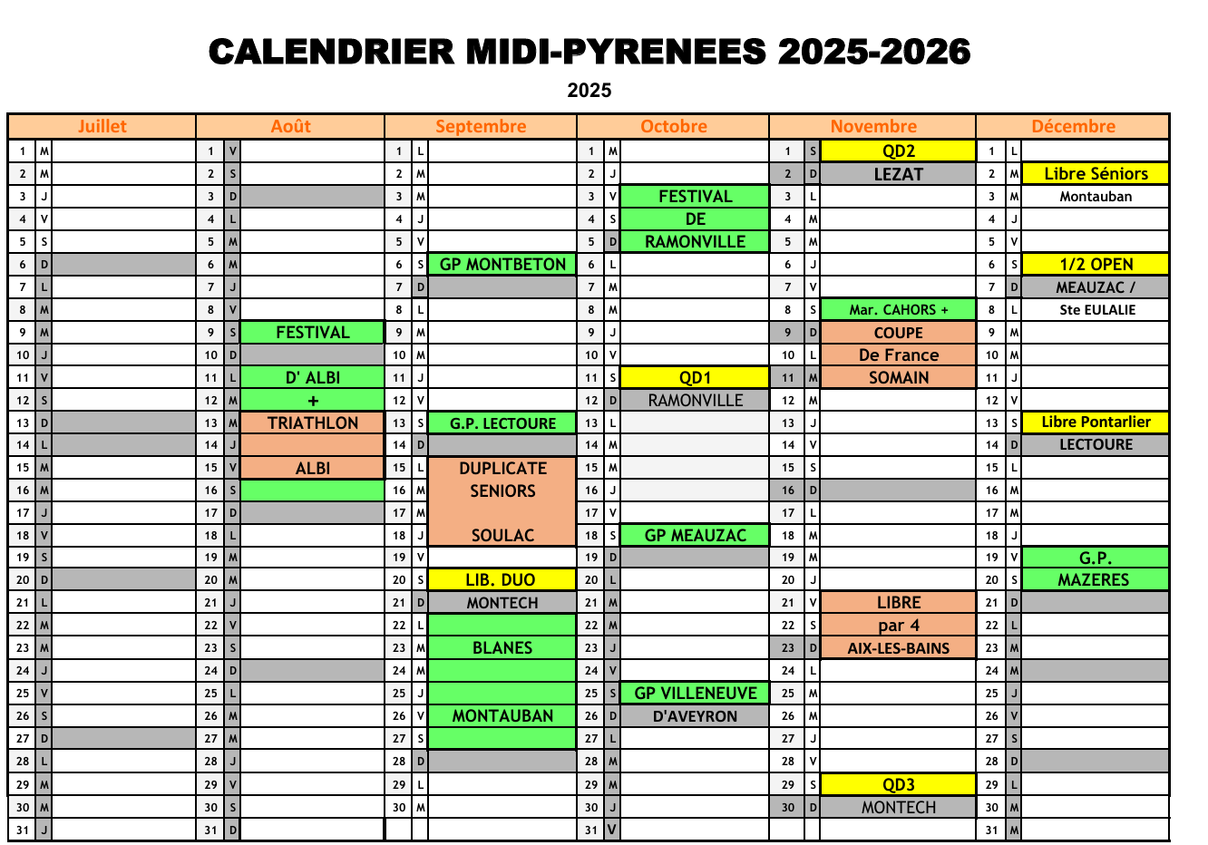 Calendrier previsionnel 2025 2026 page 1