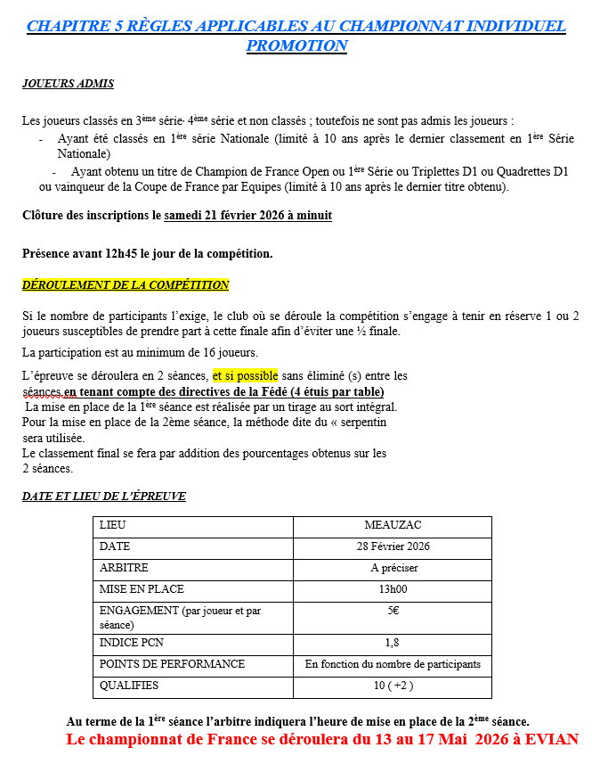 Chapitre 5 promotion 1