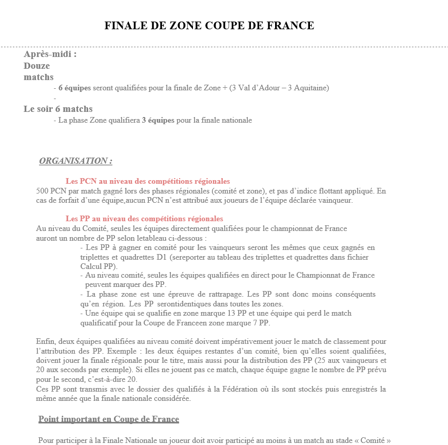 Finale de zone CDF