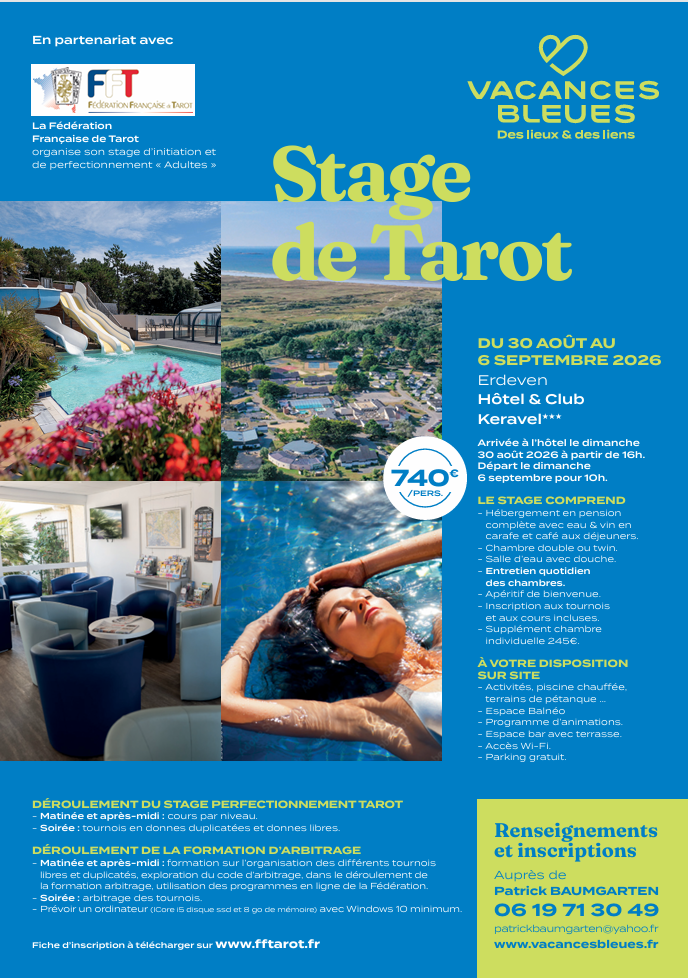 Stage adultes Erdeven 2026